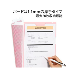 プラス クリップ付ボードホルダー・カモフラージュ ピンク 10枚 FL-130CH 1箱(10冊) F840795-89482-イメージ2