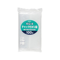 ジャパックス チャック付ポリ袋 透明 厚み0.04mm 100枚 FCG611V-KG-4