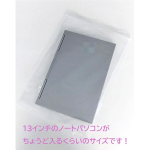 ジャパックス チャック付ポリ袋 透明 厚み0.04mm 100枚 FCG611V-KG-4-イメージ4