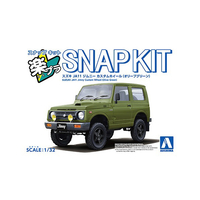 アオシマ 1/32 スズキ JA11 ジムニー カスタムホイール (オリーブグリーン) Aﾗｸﾌﾟﾗ18CUOGｼﾞﾑﾆ-COｸﾞﾘ-ﾝ