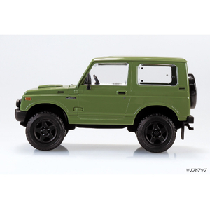 アオシマ 1/32 スズキ JA11 ジムニー カスタムホイール (オリーブグリーン) Aﾗｸﾌﾟﾗ18CUOGｼﾞﾑﾆ-COｸﾞﾘ-ﾝ-イメージ5