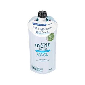 KAO メリット リンスのいらないシャンプー クール つめかえ用 320mL FC817TF-イメージ1