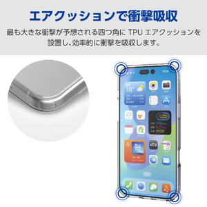 エレコム iPhone 17 ProMax用ハイブリッドケース MAGKEEP ホワイト PM-A25DMAG02WH-イメージ6