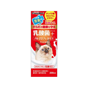 ドギーマン ねこちゃんの国産牛乳 乳酸菌プラス 200ml FC05881-イメージ1