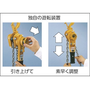 キトー キトーレバーブロックL5形 定格荷重1.6t 標準揚程1.5m 1.61.5335265機械構造用炭素鋼 FC760HG-2294133-イメージ2