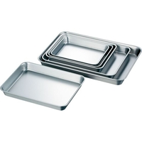 赤川器物製作所 赤川器物/AG 18-8ツヤ消浅型角バット 12枚取 12枚取322×252mm41mm FCK9836-036495004