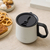 アイリスオーヤマ Cafe Days ふた付きマグカップ ホワイト FCJ753V-NCD-M360-イメージ5