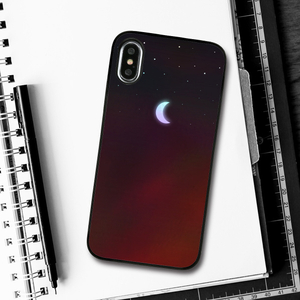 Dparks iPhone XS/X用Twinkle Case ミニムーン レッド DS10412I8-イメージ5