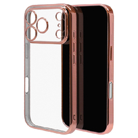 ラスタバナナ iPhone17 Pro用極TPUケース メタルフレーム ピンクゴールド 8988IP5BTPLPKGD