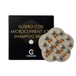 GEMMATSU G-ZERO COIL MICROCURRENT ION SHAMPOO BRUSH ベージュ GHA-G02-イメージ2