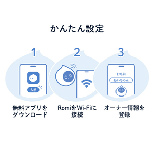 ミクシィ 自律型会話ロボット Romi マットホワイト ROMIP02W-イメージ4