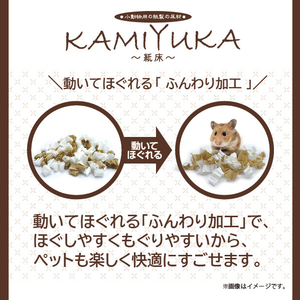 シーズイシハラ 小動物用床材KAMIYUKA～紙床～ホワイト500g ｸﾘ-ﾝﾓﾌｶﾐﾕｶﾎﾜｲﾄ500G-イメージ3