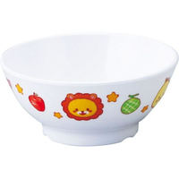 アヅミ産業 メラミン子供食器 みんなともだち。 飯碗 YMB-1 アイボリー FC954LB-1026660