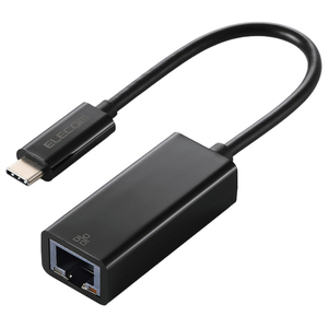 エレコム 1Gbps USB Type-C 有線LANアダプター ブラック EDC-GUC3V3-B-イメージ1