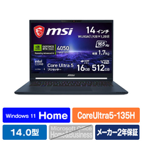 MSI ノートパソコン Stealth-14-AI-Studio-A1VEG-0345JP オリジナル スターブルー STEALTH14-A1VEG-0345JP