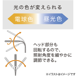 ニトリ LEDデスクライト ミドルブラウン LEDﾃﾞｽｸﾗｲﾄ YP410DL MBR-イメージ3