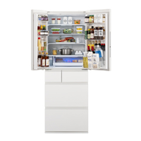 パナソニック NR-F50HY2-W 501L 6ドア冷蔵庫 パールホワイト