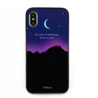 Dparks iPhone XS/X用Twinkle Case オーロラムーンライト ピンク DS10413I8