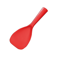 エンテック 飯杓子(大) 赤 袋入 抗菌 FC68892-101R