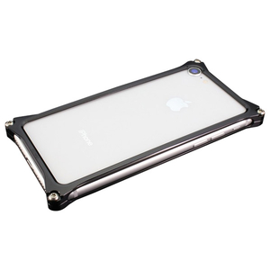 ギルドデザイン iPhone 8/7用アルミ製ソリッドバンパーケース ブラック GI-402B-イメージ1