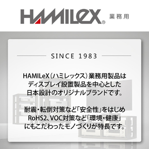 ハヤミ 棚板(ダブルタイプ) HAMILEX・PH-920series ダークシルバー PHP-9221-イメージ5