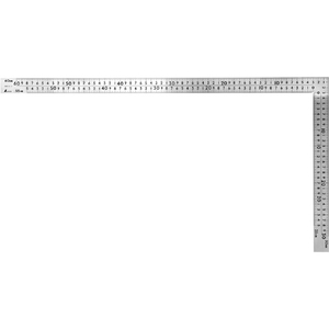 シンワ測定 曲尺中金普及型 ステン ６０×３０ｃｍ 表裏同目 ８段目盛 シンワ　曲尺中金普及型　ステン　60×30CM　表裏同目　8段目盛 63413-イメージ2