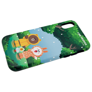 LINE FRIENDS iPhone XR用ケース DUAL GUARD テーマ フォレスト KCL-DCT006-イメージ2