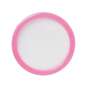 西敬 丸型名札スチロール 直径45mm ピン付き ピンク 10個 FC26311-P-4P-イメージ1