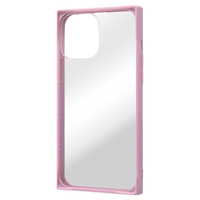 レイアウト iPhone 13 Pro Max用耐衝撃ハイブリッドケース Pufful スクエア ピンク RT-P33SQ1/CPM