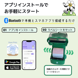 ユニファイン ラベルプリンター RetRoll イエロー NEW1-1S-YL-イメージ6