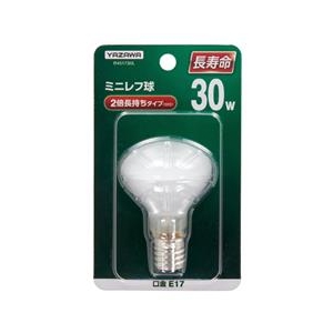 ヤザワ R45形・E17口金 ミニレフ球 フロスト 30W電球タイプ 1個入り R451730L-イメージ1