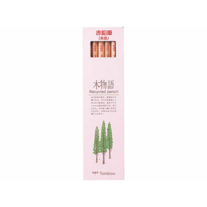 トンボ鉛筆 赤鉛筆 木物語(朱色) 12本 F050739-CV-REAV-イメージ1