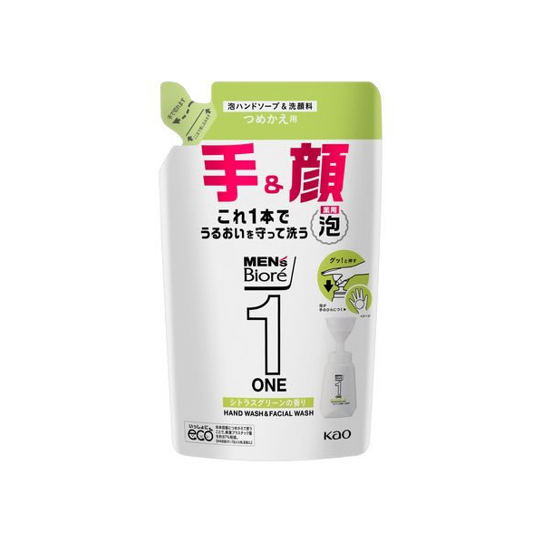 KAO メンズビオレONE 泡ハンドソープ&洗顔料 つめかえ用 200mL FCC6047 人気・おすすめ｜安定人気・収納便利におすすめ 期間限定割引 配送追跡可 国内発送・短納期対応