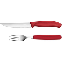 ビクトリノックス Victorinox/スイスクラシック グルメナイフ・フォークセット 赤 12cm FC809LJ-3639700