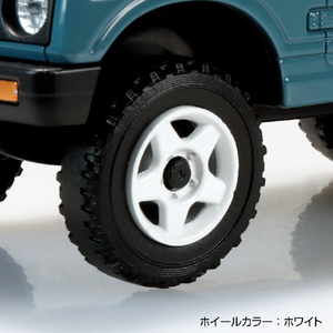 アオシマ 1/32 スズキ JA11 ジムニー カスタムホイール (ブルーグレー) Aﾗｸﾌﾟﾗ18CUBGｼﾞﾑﾆ-CBｸﾞﾚ--イメージ6