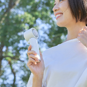 Life on Products ペルチェ冷却機能日傘ファン カラビナ付 リリーホワイト LCAF037-LW-イメージ3