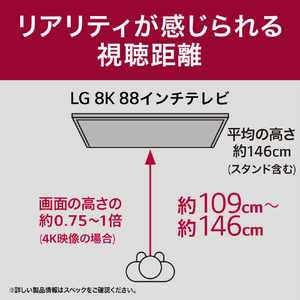 LGエレクトロニクス 88V型4K・8Kチューナー内蔵8K対応有機ELテレビ OLED88Z3PJA-イメージ11