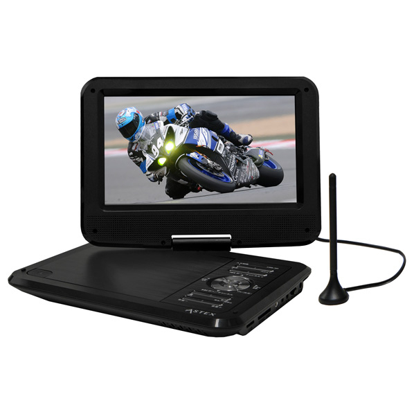 ASTEX フルセグ搭載ポータブルDVDプレーヤー AS-9TV01 /MPGE mini 約2時間