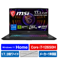 MSI ノートパソコン Katana 17 B12V ブラック KATANA17B12VFK038JP