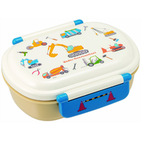 スケーター 抗菌ふわっとフタタイトランチボックス 1段 はたらくクルマ 360ml QAF2BAAGﾊﾀﾗｸｸﾙﾏ