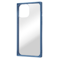 レイアウト iPhone 13 Pro Max用耐衝撃ハイブリッドケース Pufful スクエア ネイビー RT-P33SQ1/CNM