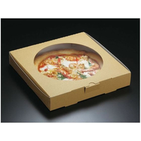 パックスタイル 窓付 ピザ箱 10インチ 未晒 クラフト 25枚 FC272SH-00648504