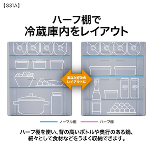 AQUA 【右開き】309L 3ドア冷凍冷蔵庫 ライトグレー AQR-S31A(W)-イメージ10