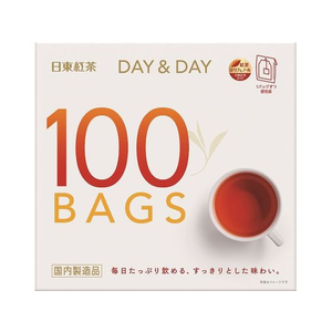 日東紅茶 紅茶ティーバッグ DAY&DAY 100バッグ入 1箱 F80371310139-イメージ1