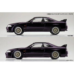 アオシマ 1/32 ニッサン R33スカイラインGT-R カスタムホイール(ミッドナイトパープル) Aﾗｸﾌﾟﾗ21CUMPR33GTRMﾊﾟ-ﾌﾟﾙ-イメージ7