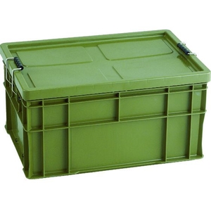 トラスコ中山 プロケース75L OD色 -間口665×奥行458×高さ347mm75フタ取外し FC133HM-3897770-イメージ1