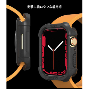 araree Apple Watch Series 7 41mm用FLEXIELD ソフトケース ブラック AR22416AW-イメージ6