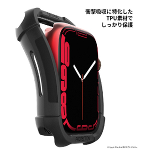 araree Apple Watch Series 7 41mm用FLEXIELD ソフトケース ブラック AR22416AW-イメージ9