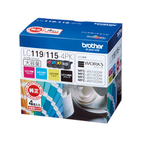 ブラザー インクカートリッジ大容量 4色パック F731918-LC119/115-4PK