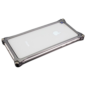 ギルドデザイン iPhone 8/7用アルミ製ソリッドバンパーケース グレー GI-402GR-イメージ1